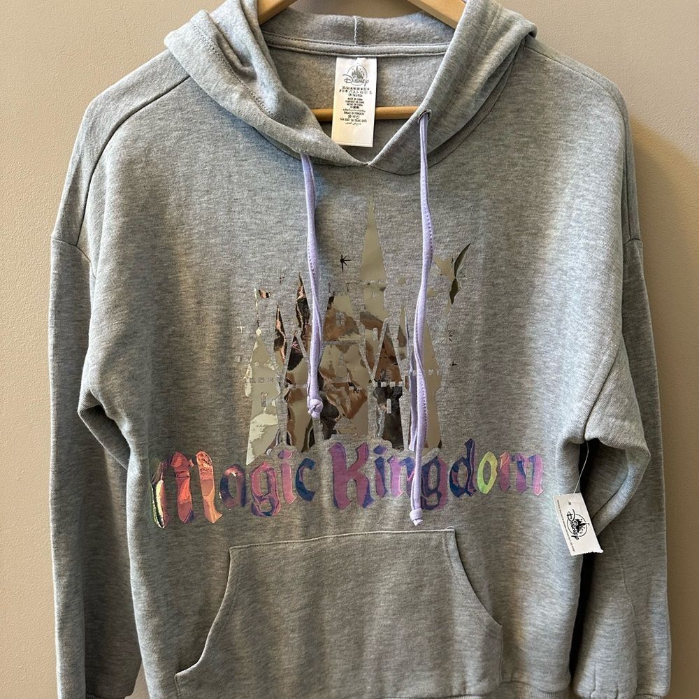 Magic Kingdom Iridescent Cinderella Castle Hoodie NWT!!